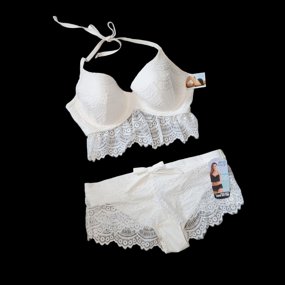 🌟NWT🌟 Smart and Sexy Swim Crochet Shorty and Matching Top Bikini 👙